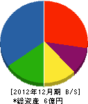 兵庫県湾岸開発 貸借対照表 2012年12月期