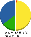 熊本地質工業 貸借対照表 2012年11月期
