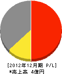 大島鉄工所 損益計算書 2012年12月期