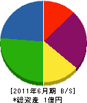 赤嶺総合造園 貸借対照表 2011年6月期