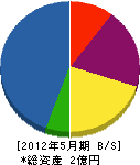 渡辺造園 貸借対照表 2012年5月期