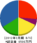 浅草建材 貸借対照表 2012年3月期