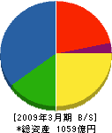 日新電機 貸借対照表 2009年3月期