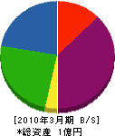 長谷川工務店 貸借対照表 2010年3月期