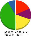 吉田組 貸借対照表 2009年10月期