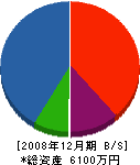 宮田機械店 貸借対照表 2008年12月期