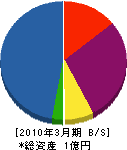 勝田電設 貸借対照表 2010年3月期