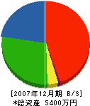 高橋政雄設計事務所 貸借対照表 2007年12月期