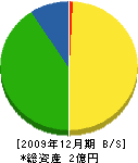 瀬野田建設 貸借対照表 2009年12月期