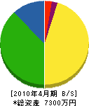 横山工務店 貸借対照表 2010年4月期