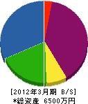 小林産業 貸借対照表 2012年3月期