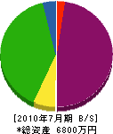 太田板金加工所 貸借対照表 2010年7月期