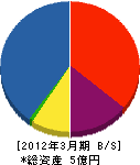 佐藤商店 貸借対照表 2012年3月期