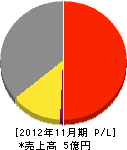 神倉硝子 損益計算書 2012年11月期