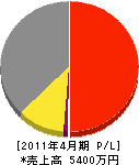 亀山工業 損益計算書 2011年4月期