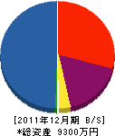 イ石井建設 貸借対照表 2011年12月期