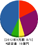 日本通信エレクトロニック 貸借対照表 2012年9月期