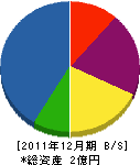 富山鉱山 貸借対照表 2011年12月期
