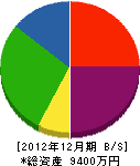 山崎工業 貸借対照表 2012年12月期