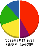 日本電気管理者協会 貸借対照表 2012年7月期