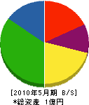 樫山商会 貸借対照表 2010年5月期