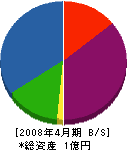 松井建業 貸借対照表 2008年4月期
