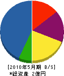 渡辺造園 貸借対照表 2010年5月期