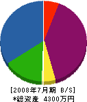 吉田建設 貸借対照表 2008年7月期