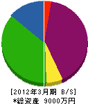 竹村工業 貸借対照表 2012年3月期