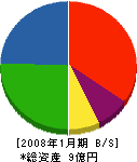 田代建設 貸借対照表 2008年1月期