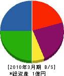 田村建設工業 貸借対照表 2010年3月期
