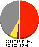 帝電設 損益計算書 2011年3月期