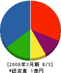 行田ガス 貸借対照表 2008年3月期