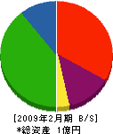 宮田建設 貸借対照表 2009年2月期