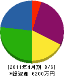 塩田建材店 貸借対照表 2011年4月期