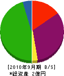 小笠原建設運輸 貸借対照表 2010年9月期