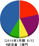 新田電設 貸借対照表 2010年3月期