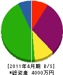高橋組 貸借対照表 2011年4月期