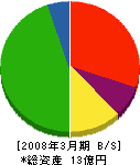 伊藤工業 貸借対照表 2008年3月期