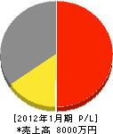 松畑総合建設 損益計算書 2012年1月期