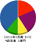 伊藤工業所 貸借対照表 2012年3月期
