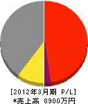 渡辺建設 損益計算書 2012年3月期