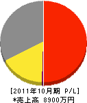 木村電設 損益計算書 2011年10月期