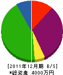 牧田塗装店 貸借対照表 2011年12月期