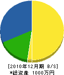 吉田電気工事 貸借対照表 2010年12月期