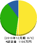 恵美建設 貸借対照表 2010年12月期