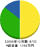 永野建築 貸借対照表 2008年12月期