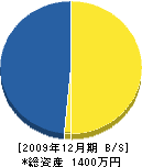竹村建築事務所 貸借対照表 2009年12月期
