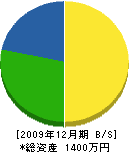 菅工務店 貸借対照表 2009年12月期