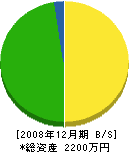 江本塗装工業 貸借対照表 2008年12月期